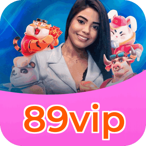 Interface do aplicativo 89vip mostrando jogos disponíveis no iOS e Android